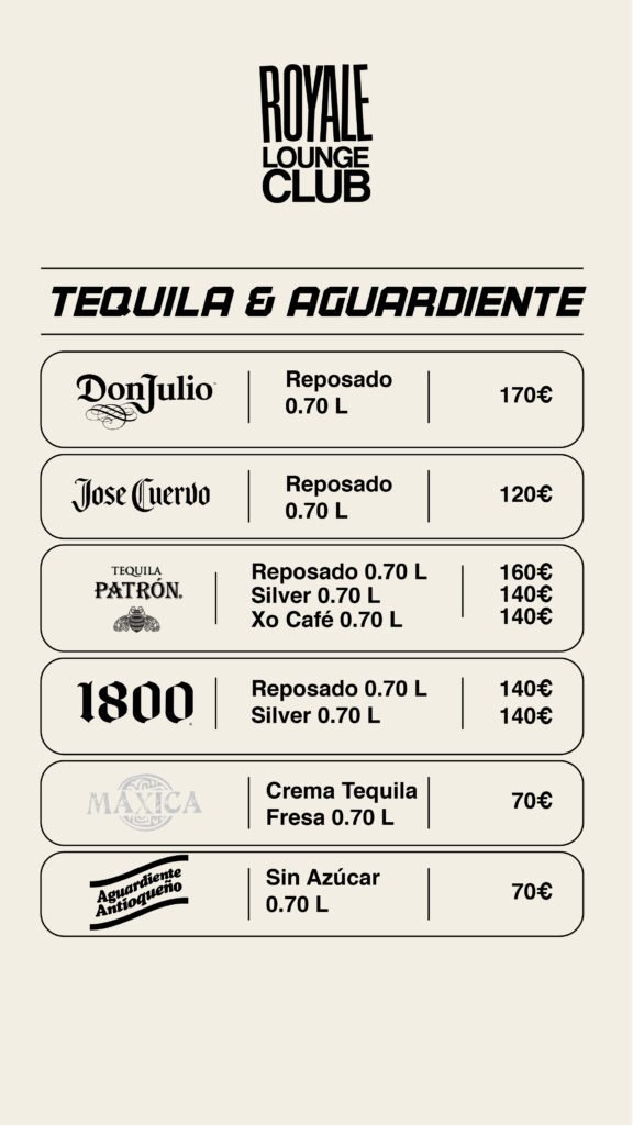 Carta de Bebidas Página 6
