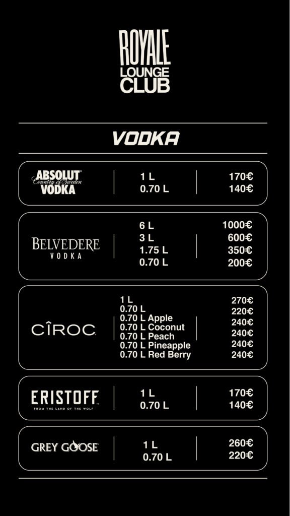 Drinks Menu 1