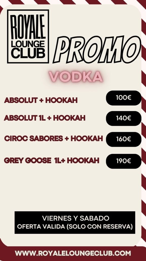 PROMO _ VODKA _ ROYALE LOUNGE CLUB